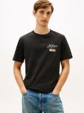 Μαύρο T-Shirt Με Λογότυπο Και Στρογγυλή Λαιμόκοψη  Άνδρες