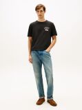 Μαύρο T-Shirt Με Λογότυπο Και Στρογγυλή Λαιμόκοψη  Άνδρες