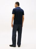 Blue Regular Fit Concealed Placket Polo Shirt  Men