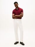 Red Regular Fit Concealed Placket Polo Shirt  Men