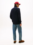 Blue Rib Zip Through Cardigan  Men