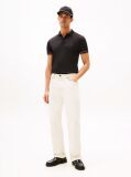 Black Slim Fit Tipped Pique Polo Shirt  Men