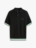 Black Hidden Classic Fit Polo Shirt  Men