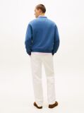 Blue Logo Terry Crew Neck Sweatshirt  Men