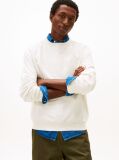 Beige Logo Terry Crew Neck Sweatshirt  Men