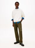 Beige Logo Terry Crew Neck Sweatshirt  Men