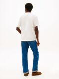 Beige Logo Embroidery Relaxed Crew Neck T-Shirt  Men