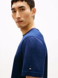 Μπλε Smart Casual T-Shirt Με Κλασική Λαιμόκοψη  Άνδρες