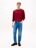 Blue Denton Straight Leg Jeans  Men