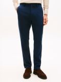Blue Harlem Interlock Knit Pique Tapered Leg Trousers  Men