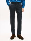 Blue Bleecker Textured Print Slim Trousers  Men