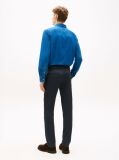 Blue Bleecker Textured Print Slim Trousers  Men