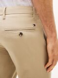Beige Bleecker Textured Print Slim Trousers  Men