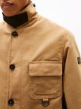 Beige Relaxed Waxed Barn Jacket  Men