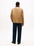 Beige Relaxed Waxed Barn Jacket  Men