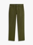 Blue Washed Textured Sateen Utility Trousers  Men