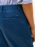 Blue Denton Satin Straight Leg Chinos  Men