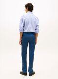 Blue Denton Satin Straight Leg Chinos  Men