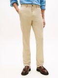 Beige Denton Satin Straight Leg Chinos  Men