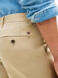 Beige Denton Satin Straight Leg Chinos  Men