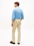 Beige Denton Satin Straight Leg Chinos  Men