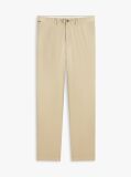 Beige Denton Satin Straight Leg Chinos  Men