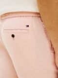 Pink Harlem Tapered Leg Linen Blend Chinos  Men