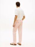 Pink Harlem Tapered Leg Linen Blend Chinos  Men