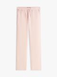 Pink Harlem Tapered Leg Linen Blend Chinos  Men