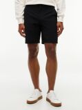 Black Dover Flag Embroidery 8" Inseam Chino Bermuda Shorts  Men