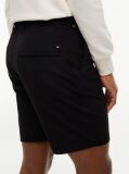 Black Dover Flag Embroidery 8" Inseam Chino Bermuda Shorts  Men
