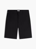Black Dover Flag Embroidery 8" Inseam Chino Bermuda Shorts  Men