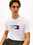 White Logo Jersey Crew Neck T-Shirt  Men