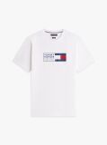 White Logo Jersey Crew Neck T-Shirt  Men