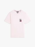 Pink Logo Embroidery Jersey Crew Neck T-Shirt  Men