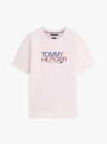 Pink Logo Graphic Crew Neck T-Shirt  Men