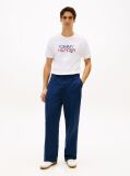White Logo Graphic Crew Neck T-Shirt  Men