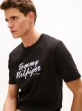Black Logo Graphic Crew Neck T-Shirt  Men
