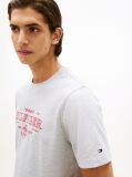 Γκρι T-Shirt Με Κλασική Λαιμόκοψη Και Heritage Σχέδιο  Άνδρες