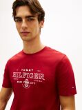 Red Heritage Graphic Crew Neck T-Shirt  Men