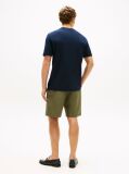 Blue Tonal Logo Embroidery Crew Neck T-Shirt  Men