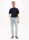 Blue Global Stripe Pocket Pique Jersey T-Shirt  Men
