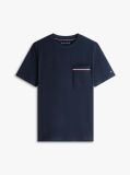 Blue Global Stripe Pocket Pique Jersey T-Shirt  Men