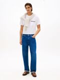 White Global Stripe Pocket Pique Jersey T-Shirt  Men