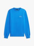 Blue Logo Embroidery Terry Sweatshirt  Men