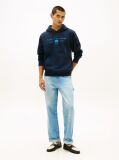 Blue Logo Terry Drawstring Hoody  Men
