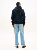 Blue Logo Terry Drawstring Hoody  Men