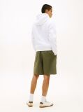 White Logo Terry Drawstring Hoody  Men