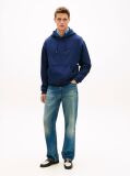 Blue Relaxed Back Flag Terry Hoody  Men