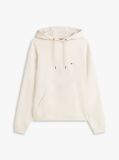 Beige Relaxed Back Flag Terry Hoody  Men